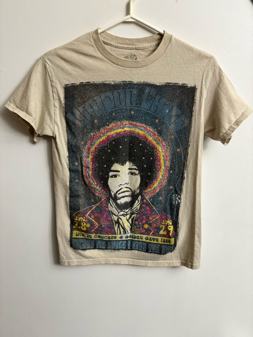 Jimi Hendrix Voodoo Child Golden Gate Park Shirt S Excuse Me While Kiss The Sky